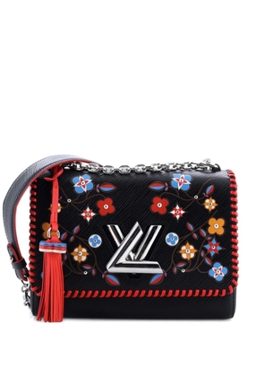 Louis Vuitton Pre-Owned Twist Handbag Limited Edition Flower Embellished Epi Leather with Whipstitch Details MM crossbody bag - Black