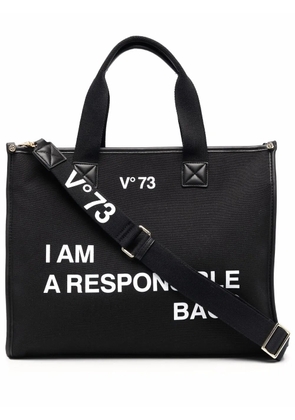 V°73 Responsability tote bag - Black