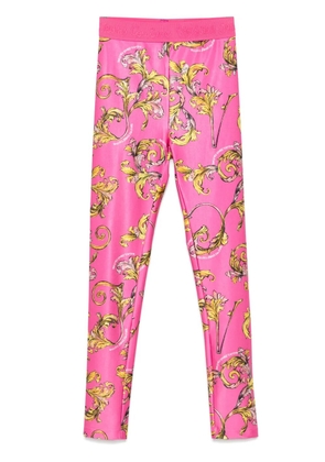 Versace Jeans Couture Barocco-print leggings - Pink