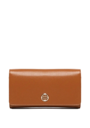 V°73 logo-plaque wallet - Brown