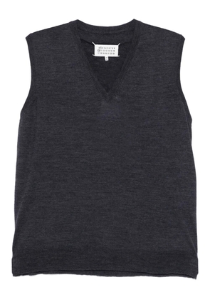 Maison Margiela V-neck wool vest - Blue