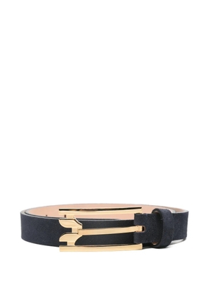 Victoria Beckham pin-buckle suede belt - Blue