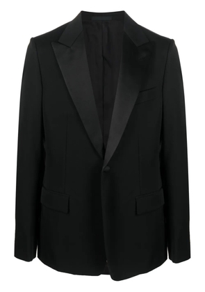Lanvin single-breasted wool tuxedo jacket - Black