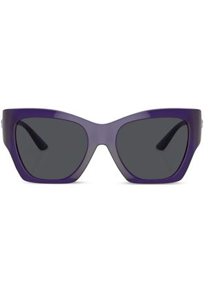 Versace Eyewear logo-plaque square-frame sunglasses - Purple