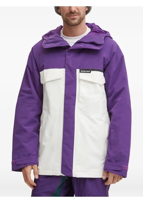 Burton colour-block hooded ski jacket - Purple