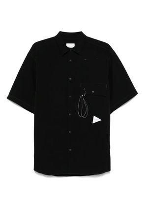 and Wander utility-pocket shirt - Black