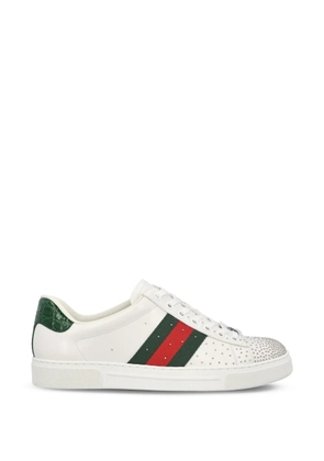 Gucci Ace studded sneakers - White
