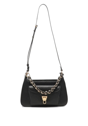 Coccinelle chain-embellished leather shoulder bag - Black