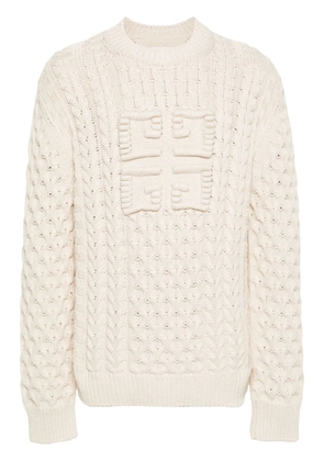 Givenchy 4G cable-knit jumper - Neutrals