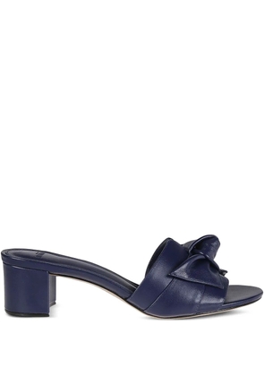 Alexandre Birman bow-detail block-heel mules - Blue