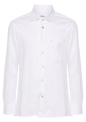 Kiton jersey cotton shirt - White