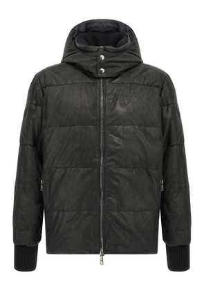 Giorgio Brato quilted leather jacket - Black
