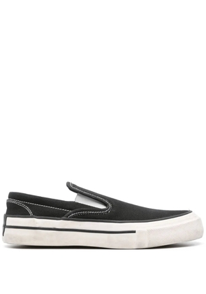 RHUDE canvas slip-on sneakers - Black