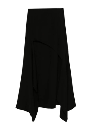 Mugler asymmetric high-low skirt - Black
