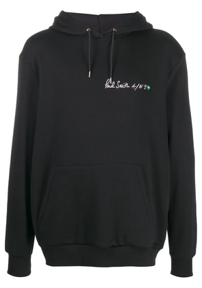 Paul Smith logo print oversized hoodie - Black