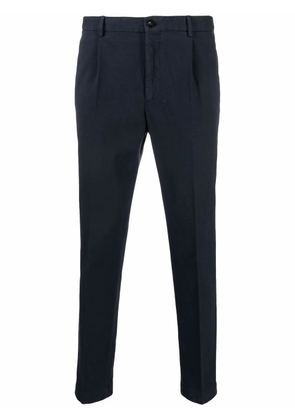 Incotex mid-rise tapered-leg trousers - Blue