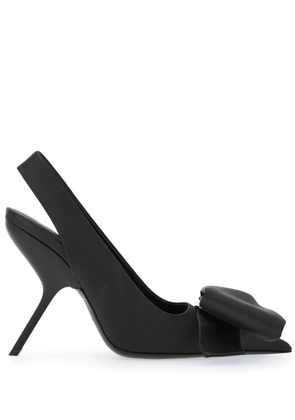 Ferragamo 105mm bow slingback pumps - Black