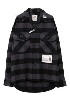 Maison MIHARA YASUHIRO check pocket shirt - Grey