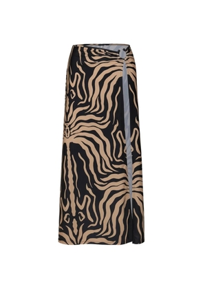 Johanna Ortiz Nuevo Destino midi skirt - Black