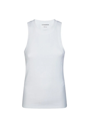 Victoria Beckham ribbed tank top - White