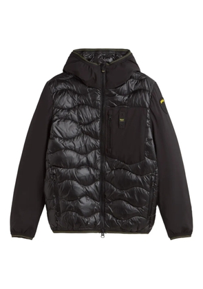Blauer quilted hooded jacket - Black