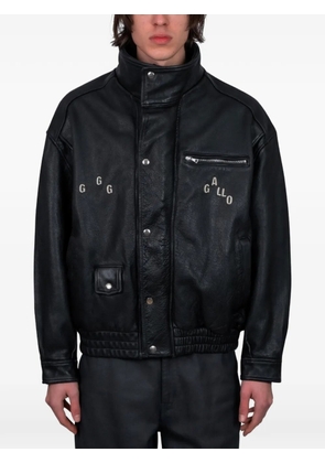 PALY HOLLYWOOD leather bomber jacket - Black