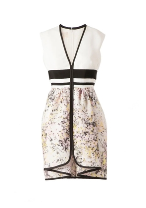 Giambattista Valli skirt ruffle sleeveless dress - White