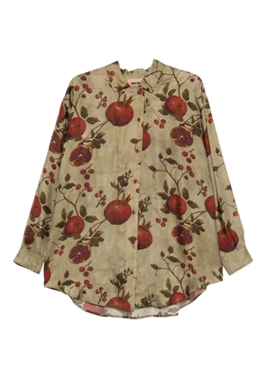 Uma Wang pomegranate-print shirt - Green