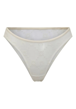 Marine Serre patterned-jacquard briefs - White