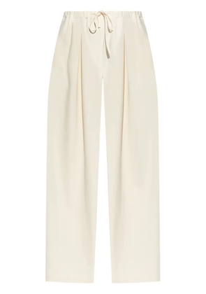Theory pleated crepe trousers - White