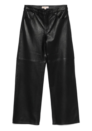 Michael Michael Kors leather trousers - Black