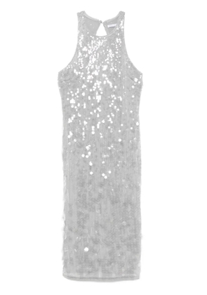 Patrizia Pepe sequinned midi dress - Grey