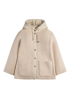 Fay hooded toggle-detail jacket - Neutrals