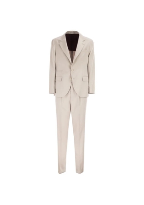 Brunello Cucinelli two-button pleated suit - Neutrals