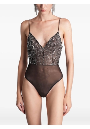 Alex Perry embellished V-neck bodysuit - Black