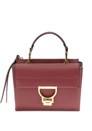 Coccinelle small Arlettis leather tote bag - Red