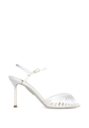 Aquazzura Hold Me white sandals
