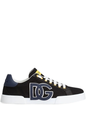 Dolce & Gabbana Portofino logo-embellished low-top sneakers - Black