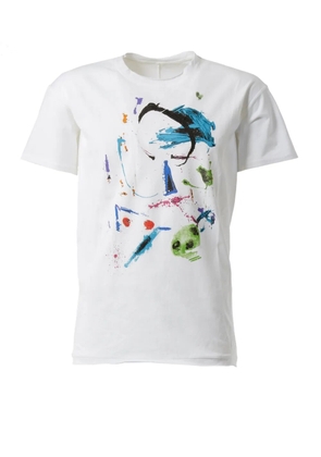 Leclaireur paint splash print T-shirt - White