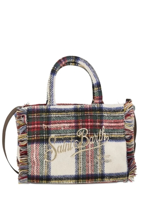 MC2 Saint Barth tartan fringed colette bag - Neutrals