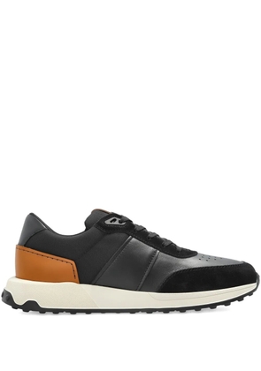 Tod's leather panelled sneakers - Black