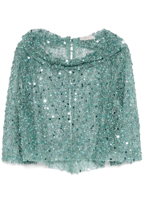 Fely Campo sequined top - Green