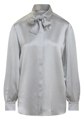 Alberta Ferretti bow-detailing shirt - Grey