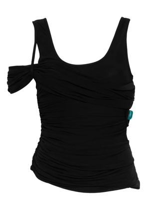 Christopher Esber draped asymmetric top - Black