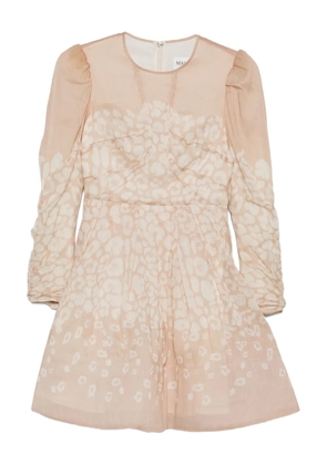 MALINA long-sleeve leopard-print dress - Neutrals