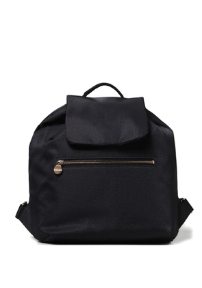 Borbonese flap zip rucksack - Black