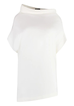 Fabiana Filippi asymmetric neck blouse - White