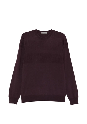 Corneliani textured sweater - Purple