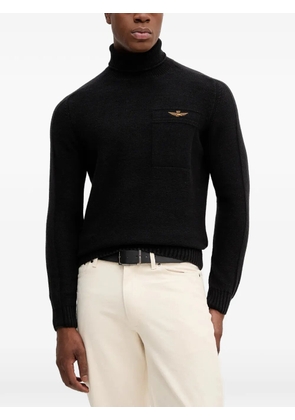 Aeronautica Militare turtleneck sweater - Black