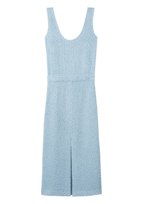 St. John tweed scoop neck dress - Blue